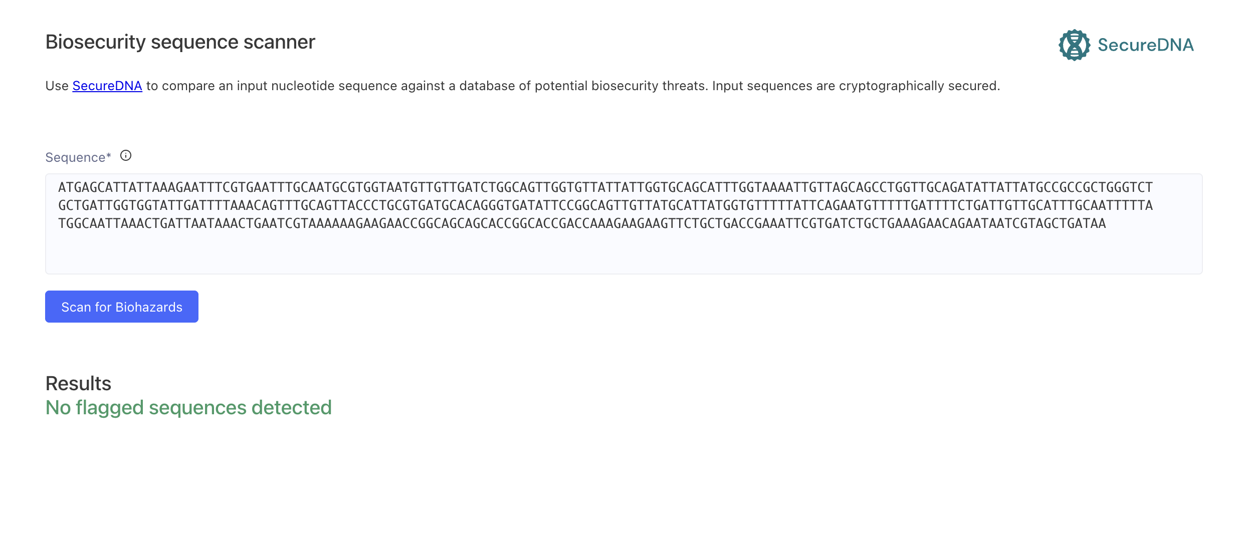 Biosecurity
